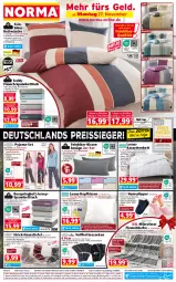 Gazetka promocyjna Norma - Norma - Gazetka - ważna od 04.12 do 04.12.2023 - strona 1 - produkty: aqua, Bau, baumwolle, Bebe, beere, bett, Betttuch, bettwäsche, blume, blumen, boxspringbett, decke, decksohle, dell, eis, elle, flieder, gin, kissen, kopfkissen, kuscheldecke, LG, Maske, mikrofaser, Mode, natur, ndk, pflaume, Pyjama, reifen, reine baumwolle, reis, reiss, Ria, ring, rwe, schuhe, slip, Slipper, socken, spannbetttuch, Spiele, tagesdecke, tee, Ti, tisch, tuc, wolle