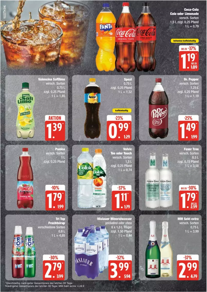 Aktueller Prospekt Edeka - Prospekte - von 14.10 bis 19.10.2024 - strona 18 - produkty: Alwa, auer, coca-cola, cola, eis, limo, limonade, mineralwasser, reis, sekt, Ti, vöslauer, wasser, ZTE