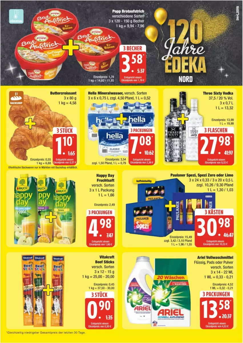 Aktueller Prospekt Edeka - Prospekte - von 14.10 bis 19.10.2024 - strona 3 - produkty: aufstrich, brot, brotaufstrich, eis, Popp, reis