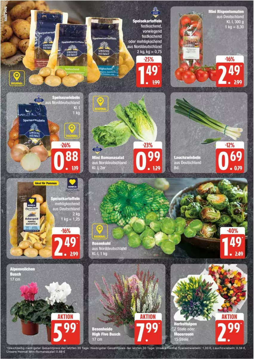 Aktueller Prospekt Edeka - Prospekte - von 14.10 bis 19.10.2024 - strona 6 - produkty: ackergold, eis, Lauchzwiebel, lauchzwiebeln, reis, Romanasalat, salat, Ti, ZTE, zwiebel, zwiebeln