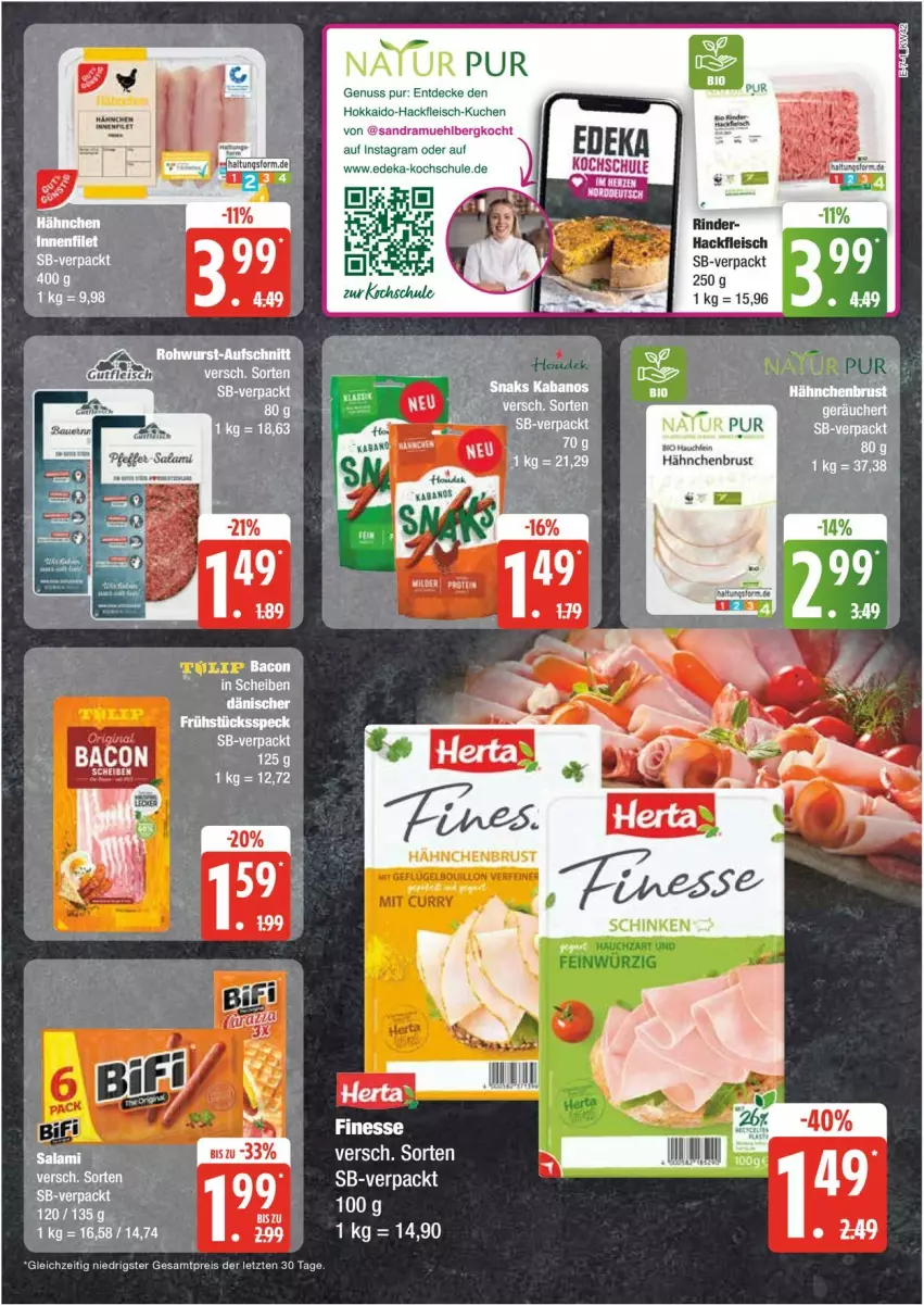 Aktueller Prospekt Edeka - Prospekte - von 14.10 bis 19.10.2024 - strona 7 - produkty: decke, deka, eis, fleisch, hackfleisch, kuchen, nuss, reis, rind, rinder, Ti, ZTE