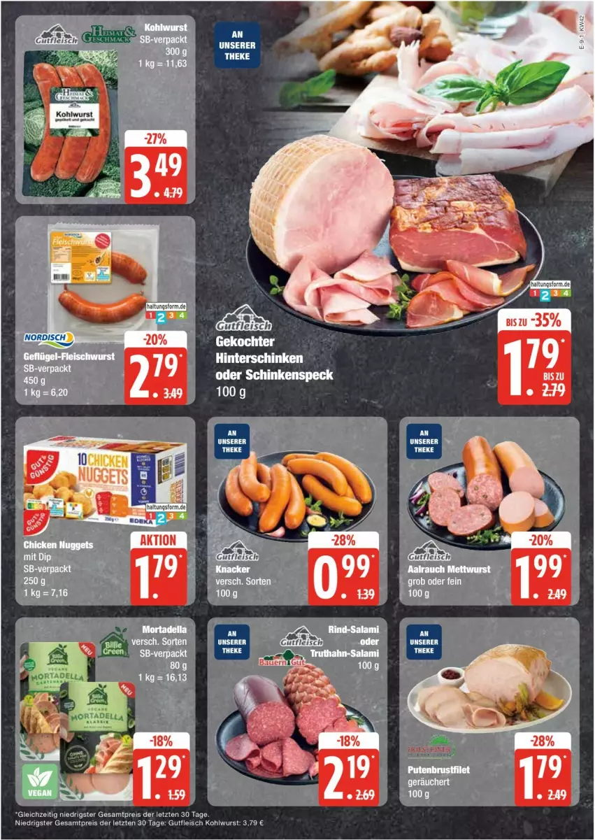 Aktueller Prospekt Edeka - Prospekte - von 14.10 bis 19.10.2024 - strona 9 - produkty: dip, eis, fleisch, gutfleisch, knacker, reis, tee, Ti, wurst, ZTE