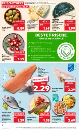 Gazetka promocyjna Kaufland - Prospekt - Gazetka - ważna od 31.01 do 31.01.2024 - strona 18 - produkty: Allmikäs, angebot, aqua, auer, Bau, Bauer, Bergkäse, brie, Cap, curry, Dorade, dorade royal, eis, elle, filet, fisch, fleisch, forelle, frischkäse, garnelen, genovese, grüne oliven, hartkäse, HP, Käse, kirsch, kokos, lachs, lachsfilet, Laufen, mac, mandel, mandeln, maracuja, marinade, milch, natur, olive, oliven, paprika, pesto, rel, rosmarin, salat, Ti, tisch, ZTE