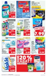 Gazetka promocyjna Kaufland - Prospekt - Gazetka - ważna od 31.01 do 31.01.2024 - strona 27 - produkty: allzweckreiniger, aloe vera, angebot, angebote, Cap, colorwaschmittel, domestos, eis, elle, Finish, fleckentferner, geschirr, hakle, hakle toilettenpapier, heitmann, Katzenstreu, kraft, lebensmittel, O.b., oxi action, papier, procomfort, reiniger, somat, spülmaschinen, sunil, Tampon, tampons, Ti, toilettenpapier, vanish, vanish oxi action, waschmittel, wc-gel, weck, zitrone