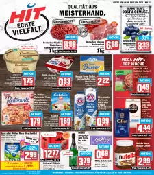 Gazetka promocyjna Hit - Prospekte - Gazetka - ważna od 13.08 do 13.08.2022 - strona 1 - produkty: alkohol, bärenmarke, Becher, beere, beeren, beutel, bourbon, bourbon vanille, burger, butter, Cap, cola, creme, cremissimo, Dr. Oetker, eilles gourmet, eis, feta, flammkuchen, flasche, frische milch, glasflasche, hamburger, heidelbeere, heidelbeeren, joghur, joghurt, joghurt mit der ecke, kaffee, Käse, knorr, knorr fix, kuchen, kühlschrank, lamm, langnese, langnese cremissimo, meggle, Meister, milch, milka, milka schokolade, Müller, mumm, Nackensteak, natur, nuss, nutella, obst, Pfannkuchen, pizza, reis, reiss, rind, rinder, ristorante, ristorante pizza, salakis, salat, salate, schoko, schokolade, Schrank, schwein, sekt, sim, spee, ssd, steak, Streichzart, Ti, Tiere, vanille, waschmittel, wein, ZTE