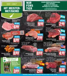 Gazetka promocyjna Hit - Prospekte - Gazetka - ważna od 13.08 do 13.08.2022 - strona 4 - produkty: beef, bio, braten, bratwurst, eis, ente, entrecôte, filet, fleisch, geschnetzeltes, gin, gulasch, hüftsteak, jungbullen, Kette, kotelett, lack, mais, medaillons, Meister, natur, potatoes, pute, reis, rind, rinder, rinderfilet, roastbeef, rouladen, rum, rumpsteak, Schal, Schale, schwein, schweine, schweinefilet, schweinenacken, schweinerücken, Spezi, steak, steaks, Ti, Tiere, wein, weine, wurst, würstchen, Zelt, ZTE