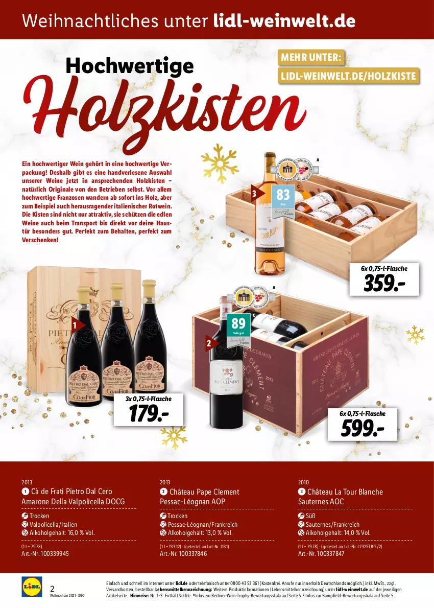 Aktueller Prospekt Lidl - Beste Weine für jeden Anlass - von 18.11 bis 31.12.2021 - strona 2