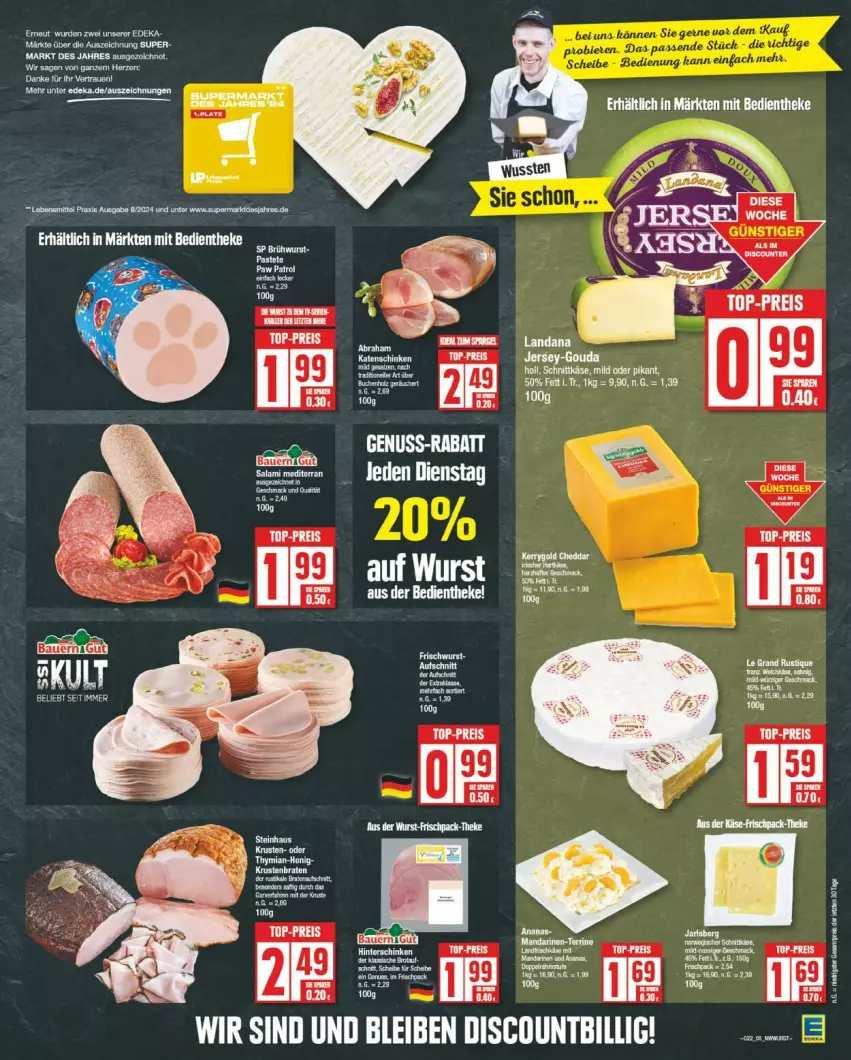 Aktueller Prospekt Edeka - Prospekte - von 27.05 bis 01.06.2024 - strona 5 - produkty: Bad, eis, ente, HP, Käse, reis, schnittkäse, steinhaus, Ti, top-preis