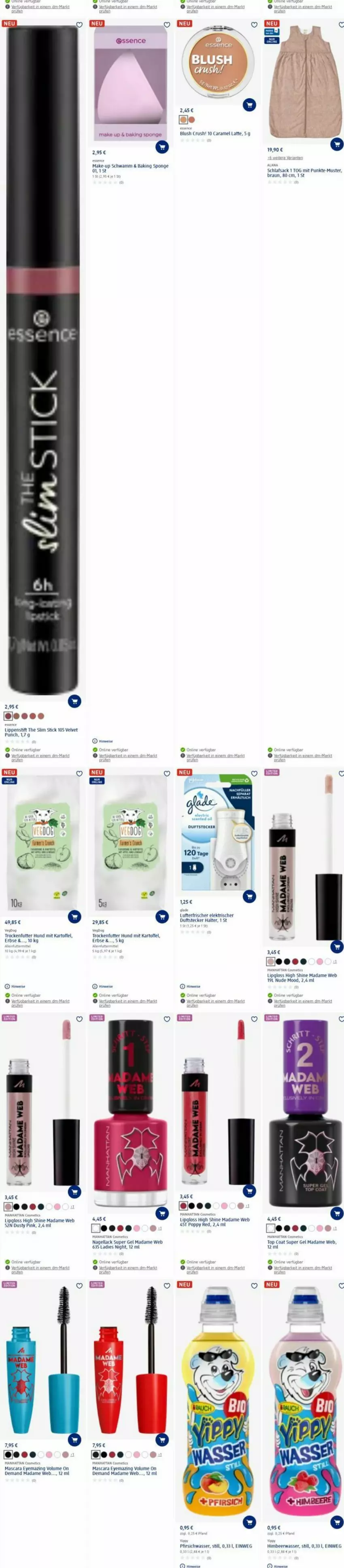 Aktueller Prospekt Dm Drogerie - Prospekte - von 29.01 bis 07.02.2024 - strona 8 - produkty: boss, braun, caramel, eis, gin, kartoffel, lack, latte, Lipgloss, Lippenstift, make up, mam, Mascara, Nagellack, pfirsich, rwe, sac, schlafsack, schwamm, tee, Ti, trockenfutter, velvet, wasser