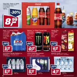 Gazetka promocyjna Real - Gazetka - ważna od 28.05 do 28.05.2022 - strona 12 - produkty: Alwa, amecke, coca-cola, cola, drink, eis, elle, energy drink, fanta, fanta oder, fanta oder sprite, gerolsteine, gerolsteiner, mineralwasser, monster, natur, oder sprite, pepsi, reis, rel, rheinfels quelle, säfte, Schwip Schwap, sprite, Sprudel, steiner, Ti, wasser