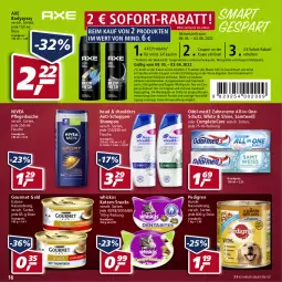 Gazetka promocyjna Real - Gazetka - ważna od 28.05 do 28.05.2022 - strona 16 - produkty: axe, body, bodyspray, Brei, coupon, creme, dusche, eis, flasche, gin, gourmet gold, Nassnahrung, nivea, Odol, pedigree, pflegedusche, reis, shampoo, snack, snacks, sofort-rabatt, Ti, Tiere, whiskas, zahncreme