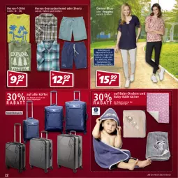 Gazetka promocyjna Real - Gazetka - ważna od 28.05 do 28.05.2022 - strona 22 - produkty: Bad, bluse, damen-bluse, decke, dell, eis, gin, hemd, herren-t-shirt, kleid, Kleidung, koffer, Mode, seersucker, shirt, shorts, Spiele, T-Shirt, Ti, tücher