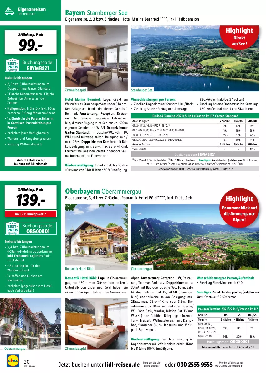 Aktueller Prospekt Lidl - Monatliche Reise-Highlights - von 28.07 bis 30.09.2021 - strona 20