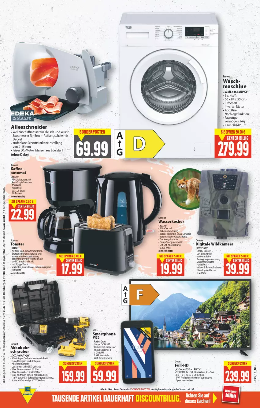 Aktueller Prospekt E Center - Angebote der Woche - von 15.08 bis 20.08.2022 - strona 15 - produkty: akku, angebot, angebote, auto, beko, braun, brot, brötchen, brötchenaufsatz, burger, cmos-sensor, decke, Deckel, deo, dyon, edelstahl, eis, elle, fleisch, frontkamera, gefu, hamburger, HDMI, HP, kaffee, kamera, Kocher, ladegerät, LED-Leuchte, Leuchte, Lithium-Lonen-Akku, messer, quad, quad-core-prozessor, Schal, Schale, schnellladegerät, smartphone, tasse, Ti, tisch, toast, toaster, usb, wasser, wasserkocher, WICK, wiko, Wild, Wildkamera, wurst, Yo