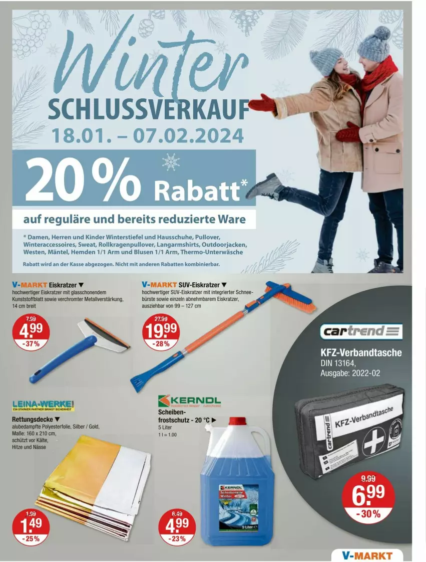 Aktueller Prospekt Vmarkt - Prospekte - von 01.02 bis 07.02.2024 - strona 21 - produkty: ACC, accessoires, bluse, Brei, bürste, decke, eis, Eiskratzer, Hausschuhe, hemd, hemden, Jacke, Kinder, Langarmshirt, Pullover, schuhe, shirt, shirts, Tasche, Ti, Unterwäsche, Weste, Winterstiefel