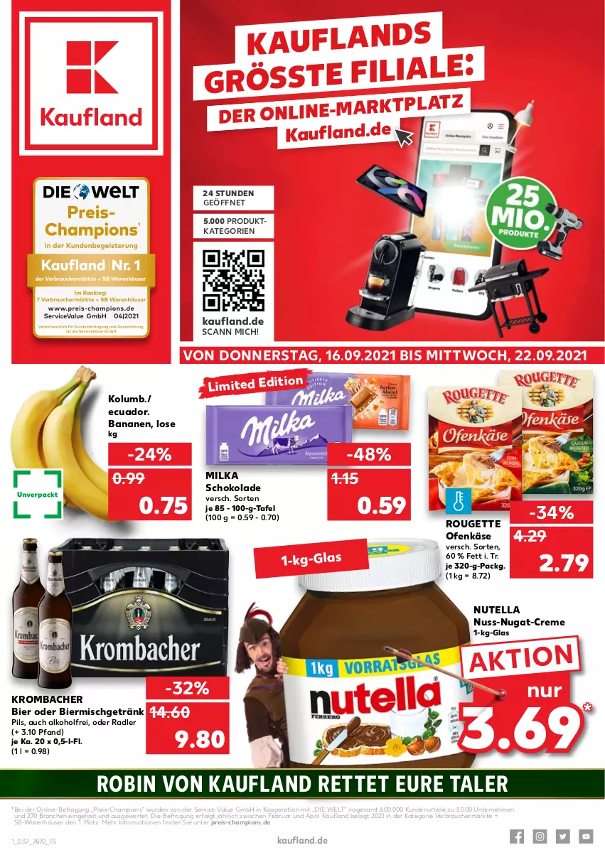 Aktueller Prospekt Kaufland - von 16.09 bis 22.09.2021 - strona 1