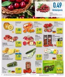 Gazetka promocyjna Diska - Prospekte - Gazetka - ważna od 24.06 do 24.06.2023 - strona 3 - produkty: aktionspreis, aprikose, aprikosen, auer, Bau, Bauer, beere, beeren, bio, burger, cosmea, deka, eier, eis, Elan, erdbeere, erdbeeren, fisch, fleisch, früchte, Garten, gurke, honig, honigmelone, kirsch, kirsche, kirschen, kiwi, Kraut, LG, löwenmaul, melone, mini-rispentomaten, nuss, pfirsich, pfirsiche, plattpfirsiche, reis, ring, rispentomaten, salat, Salatgurke, Schal, Schale, tafeläpfel, Ti, Tiere, tomate, tomaten, topf, zucchini