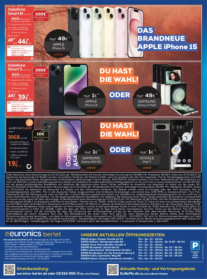 Aktueller Prospekt Berlet - Markt ändern > - von 23.10 bis 29.10.2023 - strona 12 - produkty: abholpreise, alle preise sind abholpreise, angebot, angebote, Apple, apple iphone, auer, beko, bier, Brei, consors finanz, dekoration, eimer, eis, elle, Handy, iphone, latte, LG, mastercard, Rauch, reis, smartphone, smartphones, spee, Surf, telefon, Ti, uhr, vodafone, Yo