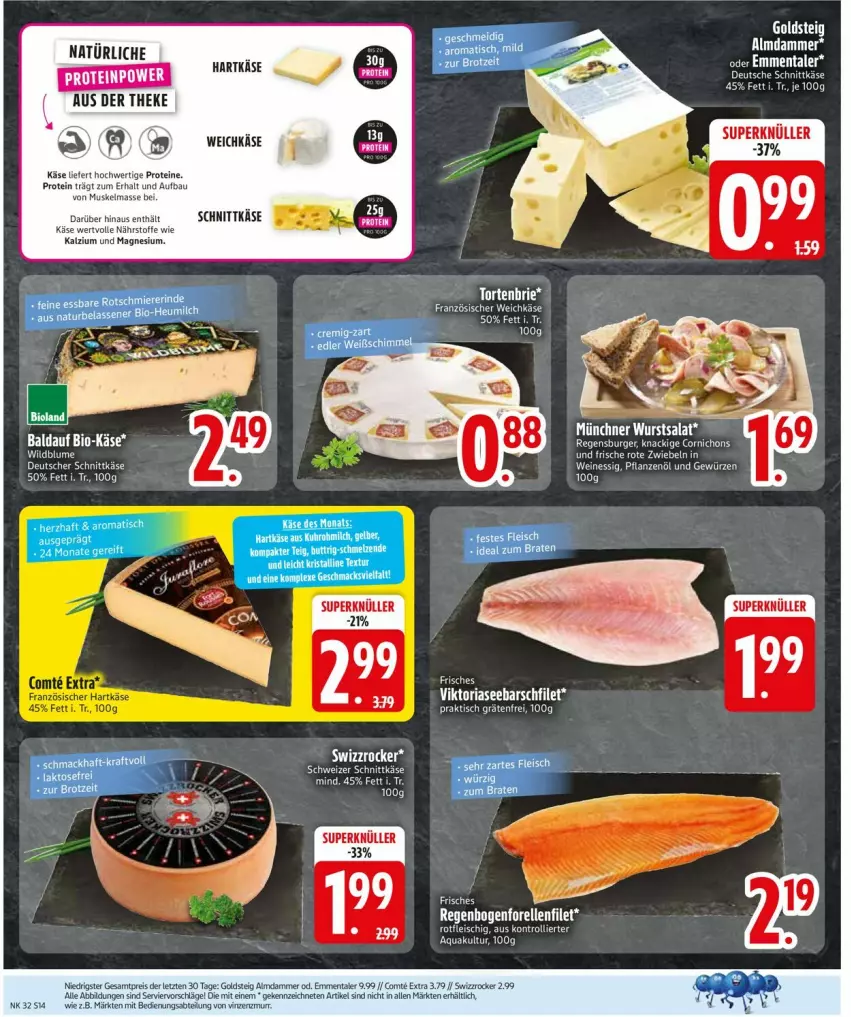 Aktueller Prospekt Edeka - Prospekte - von 03.08 bis 08.08.2026 - strona 16 - produkty: Abtei, Bau, bio, Bio-Käse, blume, burger, eis, emmentaler, ente, essig, filet, gewürz, goldsteig, hartkäse, Käse, magnesium, pflanze, pflanzen, Pflanzenöl, regensburger, reis, Ria, Rote Zwiebel, salat, schnittkäse, Swizzrocker, Ti, trolli, weichkäse, wein, weine, Wild, wurst, ZTE, zwiebel, zwiebeln