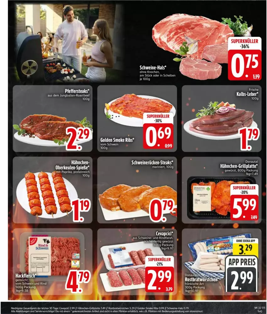 Aktueller Prospekt Edeka - Prospekte - von 03.08 bis 08.08.2026 - strona 17 - produkty: bio, eis, ente, fleisch, hackfleisch, rind, schwein, schwein und rind, schweine, Ti, vom schwein und rind, wein, weine, ZTE