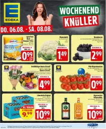 Gazetka promocyjna Edeka - Prospekte - Gazetka - ważna od 08.08 do 08.08.2026 - strona 26 - produkty: agrarfrost, alkohol, auer, Bau, Bauer, beere, beeren, beutel, blume, blumen, blumenkohl, brombeere, brombeeren, eis, flasche, Germ, gin, jägermeister, LG, Meister, mini-rispentomaten, reis, rispentomaten, rosen, Ti, tomate, tomaten