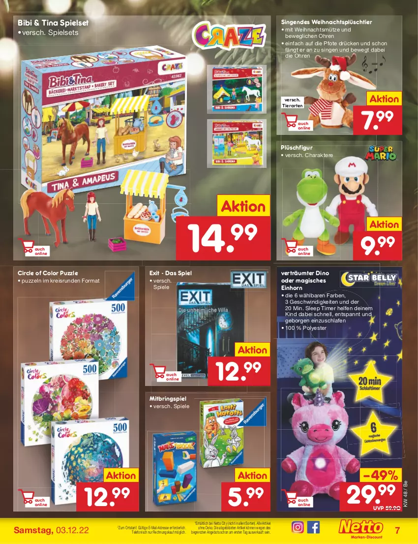 Aktueller Prospekt Netto Marken-Discount - Filial-Angebote - von 28.11 bis 03.12.2022 - strona 9 - produkty: angebot, eis, Mütze, Plüsch, Puzzle, reis, ring, Spiele, telefon, Ti, timer, ZTE