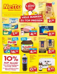 Gazetka promocyjna Netto Marken-Discount - Filial-Angebote - Gazetka - ważna od 03.12 do 03.12.2022 - strona 1 - produkty: angebot, berliner, berliner kindl, bestpreis, bohne, buch, butter, creme, dallmayr, dallmayr prodomo, eduscho, eis, guthabenkarte, gutschein, Jubiläums, kaffee, kartoffel, kartoffeln, Käse, käsescheiben, milch, milram, Mirinda, ndk, nuss, nutella, pepsi, persil, persil waschmittel, pfanni, pils, pilsener, prodomo, reis, rind, sac, schwein, schweine, Schwip Schwap, speisekartoffeln, Tchibo, Ti, waschmittel, weihenstephan, wein, weine, ZTE