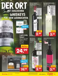 Gazetka promocyjna Netto Marken-Discount - Filial-Angebote - Gazetka - ważna od 03.12 do 03.12.2022 - strona 23 - produkty: angebot, bestpreis, bio, bree, cabernet, cabernet sauvignon, chardonnay, cola, eis, elle, fleisch, Geflügel, islay single malt, jack daniel, Jack Daniel’s, Käse, laphroaig, LG, merl, merlot, pasta, Pinot, pinot noir, pizza, qualitätswein, Rauch, reis, riesling, rotwein, sauvignon, scotch, scotch whisky, single malt, Ti, vorspeise, weihnachten, wein, Weißwein, whiskey, whisky, Wild, ZTE