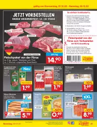 Gazetka promocyjna Netto Marken-Discount - Filial-Angebote - Gazetka - ważna od 03.12 do 03.12.2022 - strona 33 - produkty: angebot, aqua, auer, bestpreis, buch, coupon, dauertiefpreis, eis, elle, entrecôte, erde, Falsches Filet, filet, fleisch, fleischwurst, gewürz, Holz, HP, lachs, lachsfilet, maggi, maggi fix, prosciutto, prosciutto crudo, reis, rind, rinder, serrano, Speck, Sport, steak, steakhüfte, tafelspitz, Ti, tiefpreis, tisch, wiener, wiener würstchen, wurst, würstchen, ZTE