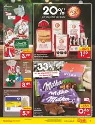 Gazetka promocyjna Netto Marken-Discount - Filial-Angebote - Gazetka - ważna od 03.12 do 03.12.2022 - strona 7 - produkty: angebot, bestpreis, beutel, brezel, Brezeln, eis, kuchen, Lebkuchen, lindt, milka, milka schokolade, reis, schoko, schokolade, socken, Stollen, Ti, ZTE