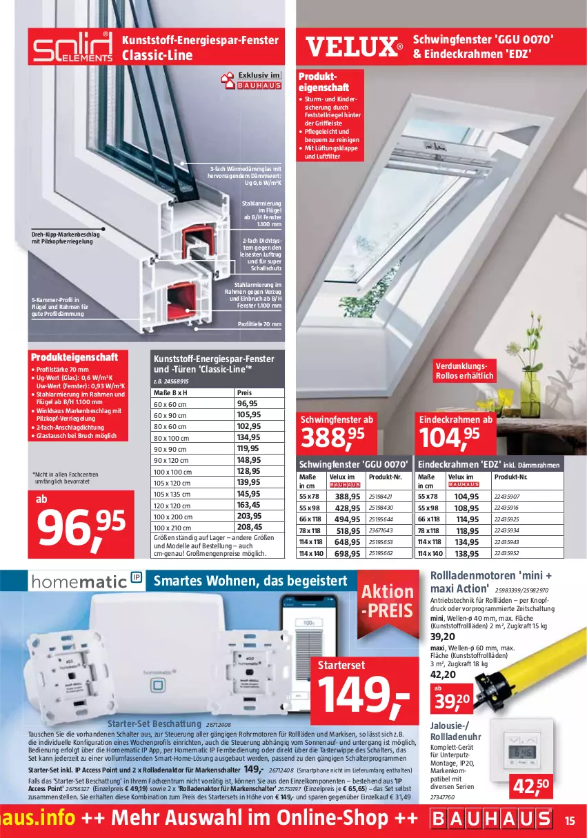 Aktueller Prospekt Bauhaus - Prospekte - von 02.07 bis 30.07.2022 - strona 16 - produkty: ACC, Bau, dell, eis, elle, ente, erde, fenster, fernbedienung, Kinder, kraft, LG, Mode, reis, riegel, rum, Schal, smartphone, Ti, uhr, velux, verdunklungsrollo