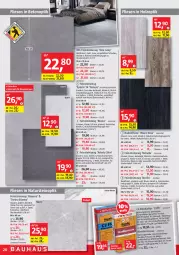Gazetka promocyjna Bauhaus - Prospekte - Gazetka - ważna od 30.07 do 30.07.2022 - strona 21 - produkty: bodenfliese, braun, brie, feinsteinzeug, Holz, kleber, lack, natur, naturstein, Palette, Ti, tisch, Yo, Zement
