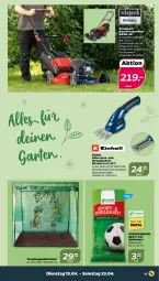 Gazetka promocyjna Netto - Angebote ab Montag - Gazetka - ważna od 23.04 do 23.04.2022 - strona 11 - produkty: akku, Brei, einhell, Gewächshaus, li-ion-akku, messer, rasen, rasenmäher, Rauch, Schere, Sport, Strauchschere, Ti, tomate, tomaten