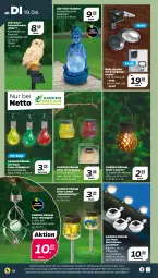 Gazetka promocyjna Netto - Angebote ab Montag - Gazetka - ważna od 23.04 do 23.04.2022 - strona 12 - produkty: auer, Buddha, Garten, Glaskugel, Kugel, lack, Lacke, Lampe, laterne, leds, Leuchte, leuchten, LG, Mett, Ria, Schmetterling, Ti, ZTE