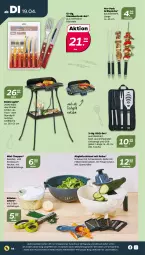 Gazetka promocyjna Netto - Angebote ab Montag - Gazetka - ważna od 23.04 do 23.04.2022 - strona 14 - produkty: auer, besteck, besteck-set, edelstahl, Elektro, gabel, grill, grillfläche, Grillspieße, grillzange, knoblauch, kräuter, LG, Rauch, Schere, schüssel, standgrill, steak, steakbesteck, Tasche, Ti, tisch, tischgrill, ZTE, zwiebel