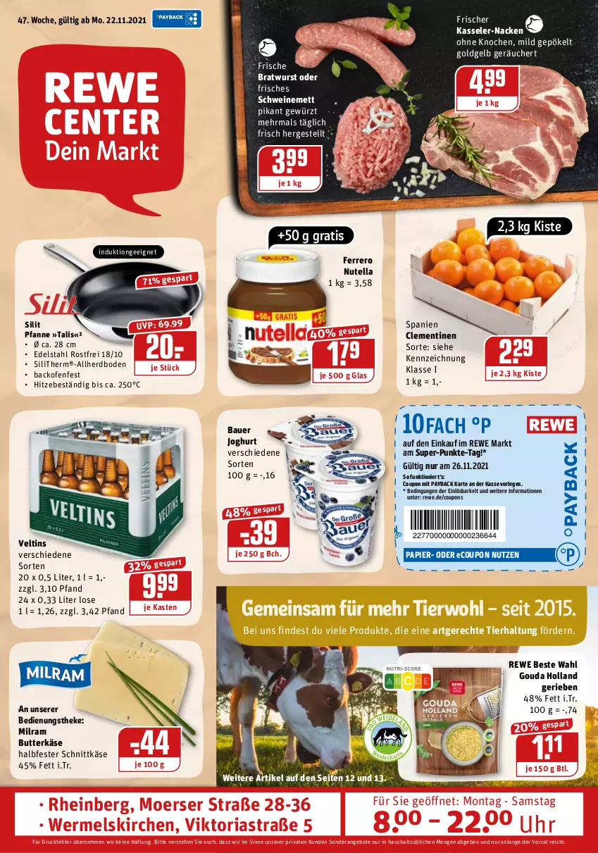 Aktueller Prospekt Rewe - Prospekte - von 22.11 bis 28.11.2021 - strona 1