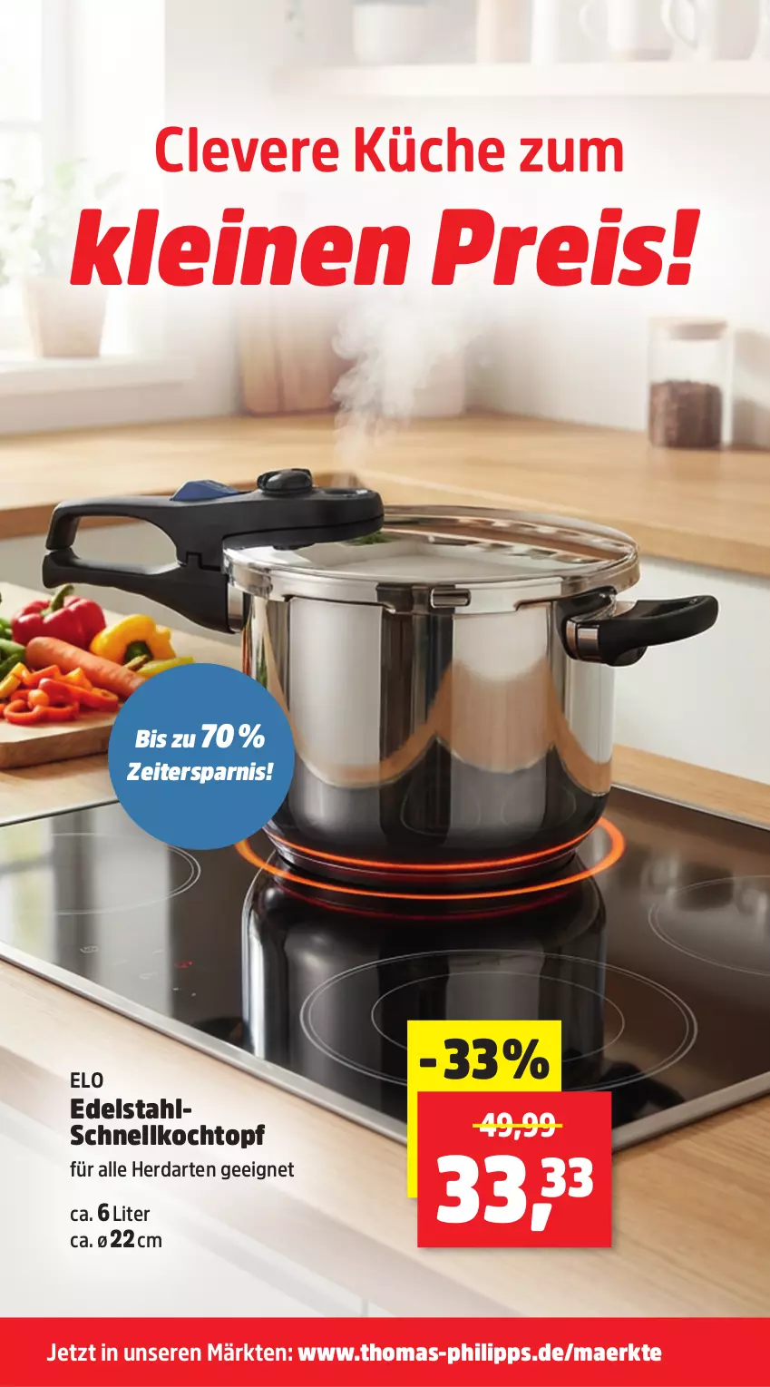 Aktueller Prospekt Thomas Philipps - von 08.12 bis 13.12.2025 - strona 13 - produkty: edelstahl, eis, herdarten, Kochtopf, küche, leine, reis, Schnellkochtopf, topf