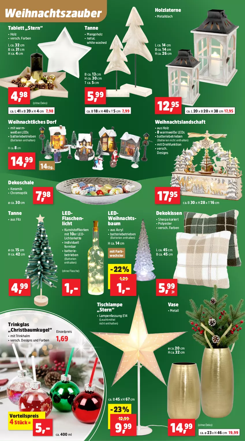 Aktueller Prospekt Thomas Philipps - von 08.12 bis 13.12.2025 - strona 7 - produkty: batterie, batterien, Bau, Baumkugel, dekokissen, Dekoschale, eis, flasche, Holz, Holzlaterne, Kette, kissen, Kugel, Lampe, laterne, leds, leuchtmittel, LG, lichterkette, mango, natur, reis, Schal, Schale, tablet, tablett, Ti, tisch, Tischlampe, trinkglas, Vase, vorteilspreis