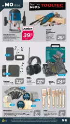 Gazetka promocyjna Netto - Woche 33 - Gazetka - ważna od 20.08 do 20.08.2022 - strona 16 - produkty: auer, batterie, batterien, Beba, Drehwerkzeug, koffer, LG, Oberfräse, Pinsel, Pinselset, Radio, Ti, Tooltec, werkzeug, ZTE