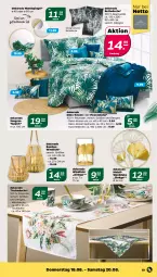 Gazetka promocyjna Netto - Woche 33 - Gazetka - ważna od 20.08 do 20.08.2022 - strona 19 - produkty: bambus, Bau, baumwolle, bett, bettwäsche, decke, fleecedecke, gin, kissen, kuscheldecke, Läufer, mitteldecke, Ria, spiegel, teppich, Ti, tisch, tischläufer, Tischwäsche, Wanddeko, Wandspiegel, windlicht, wolle