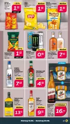 Gazetka promocyjna Netto - Woche 33 - Gazetka - ważna od 20.08 do 20.08.2022 - strona 7 - produkty: chips, chipsfrisch, drink, energy drink, erdnüsse, funny-frisch, gin, hasseröder, irish whiskey, kräuter, kräuterlikör, likör, lorenz, monster, Monster Energy, pils, popcorn, premium pils, Rostocker, storck, Ti, tullamore, tullamore dew, whiskey