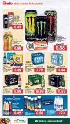 Gazetka promocyjna Famila - Prospekte - Gazetka - ważna od 07.05 do 07.05.2022 - strona 24 - produkty: Afri Cola, Alwa, Bad, cola, drink, elle, energy drink, flasche, fuze tea, gin, jever, jever pilsener, lebensmittel, malz, mineralwasser, monster, Monster Energy, monte, pils, pilsener, Rana, säfte, Sport, vita, vitamalz, wasser