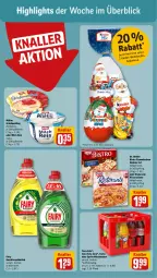 Gazetka promocyjna Rewe - Prospekte - Gazetka - ważna od 02.11 do 02.11.2024 - strona 2 - produkty: Becher, beere, coca-cola, cola, Dr. Oetker, eis, elsässer art, fairy, fanta, fanta oder, fanta oder sprite, flammkuchen, geschirr, geschirrspülmittel, Grießpudding, himbeer, himbeere, Kinder, kuchen, lamm, milch, Müller, natur, oder sprite, pizza, pizza salame, pudding, reis, ristorante, ristorante pizza, sprite, spülmittel, Ti