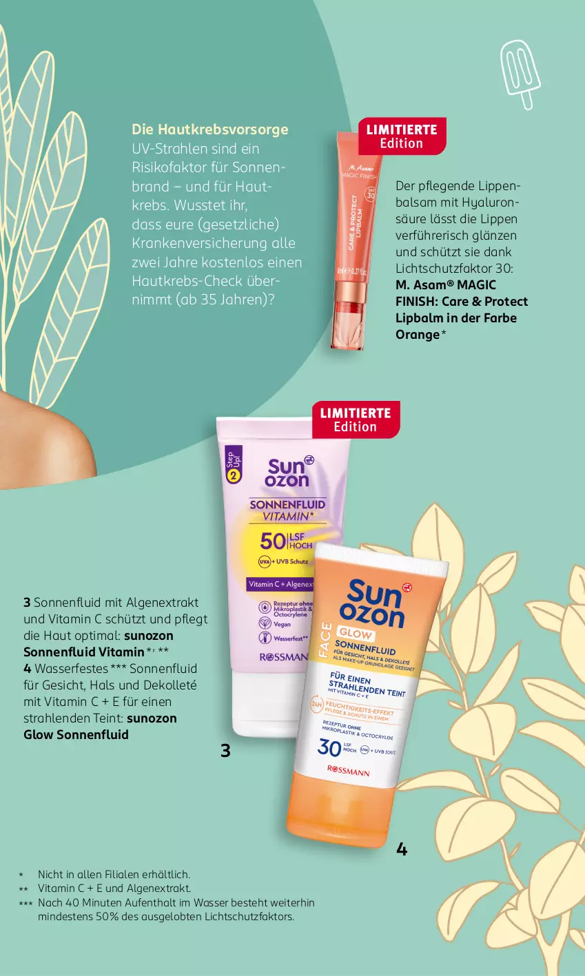 Aktueller Prospekt Rossmann - Prospekte - von 20.05 bis 26.05.2024 - strona 9 - produkty: balsam, Finish, hyaluron, Krebs, LG, Lippenbalsam, orange, Ti, vita, Vitamin C, wasser