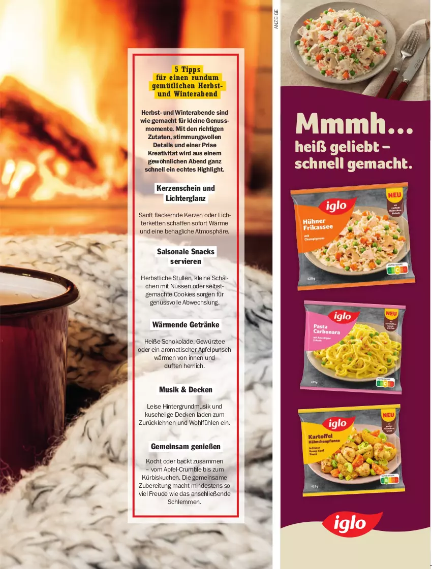 Aktueller Prospekt Hit - pures Leben - von 01.10 bis 31.12.2025 - strona 15 - produkty: apfel, cookie, cookies, decke, eis, ente, getränk, getränke, gewürz, kerze, Kette, kuchen, Kürbis, lack, Lacke, leine, lichterkette, mac, nuss, rum, schoko, schokolade, snack, snacks, tee, Ti, tisch, ZTE