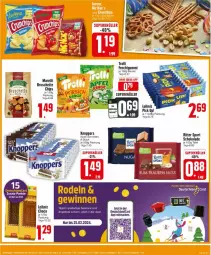 Gazetka promocyjna Edeka - Prospekte - Gazetka - ważna od 17.02 do 17.02.2024 - strona 17 - produkty: angebot, angebote, beutel, Bruschette, chips, frucht, fruchtgummi, knoppers, leibniz, Pick Up!, ritter, ritter sport, schnitten, schoko, schokolade, Sport, Ti, trolli, trolli fruchtgummi