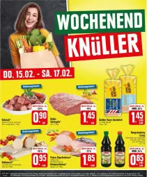 Gazetka promocyjna Edeka - Prospekte - Gazetka - ważna od 17.02 do 17.02.2024 - strona 26 - produkty: deka, eier, eis, Elan, essig, flasche, golden toast, gulasch, hengstenberg, jungbullen, kräuter, Meister, paprika, petersilie, pute, saft, sandwich, schinken, schwein, tafelspitz, Ti, toast, wein, wurst