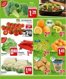 Gazetka promocyjna Edeka - Prospekte - Gazetka - ważna od 17.02 do 17.02.2024 - strona 3 - produkty: bio, blume, blumen, blumenkohl, deka, eis, eisbergsalat, kartoffel, kartoffeln, mandarine, mandarinen, orange, orangen, paprika, petersilie, rispentomaten, salat, speisekartoffeln, Spitzpaprika, tafeltrauben, tomate, tomaten, topf, trauben