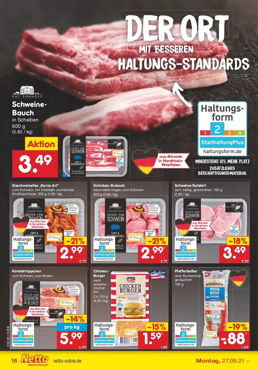 Aktueller Prospekt Netto Marken-Discount - Filial Angebote - von 27.09 bis 02.10.2021 - strona 16