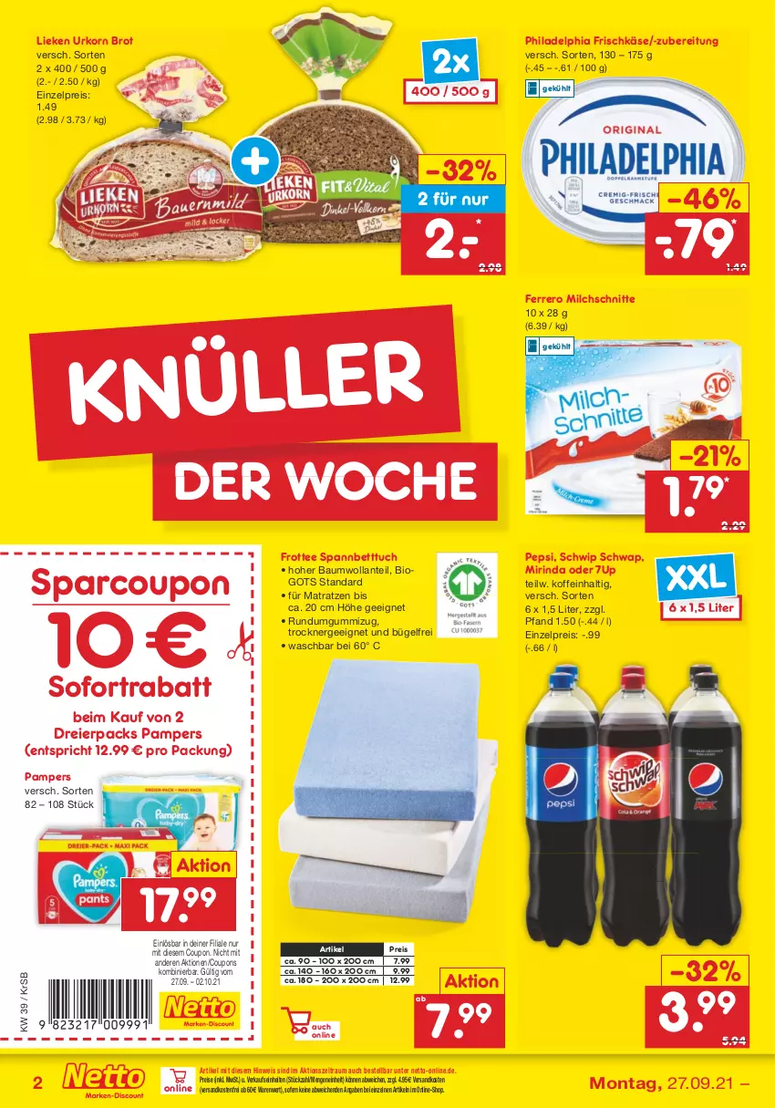 Aktueller Prospekt Netto Marken-Discount - Filial Angebote - von 27.09 bis 02.10.2021 - strona 2